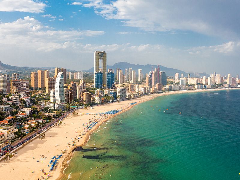 Panorámica de Benidorm.